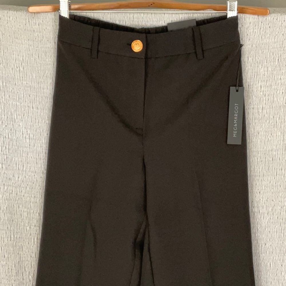 NWT Meg&Margot Black Straight Leg Trousers